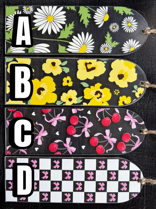Handmade acrylic bookmarks