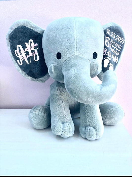Custom baby birth plush